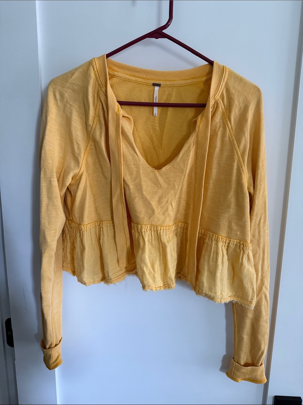free people cotton crop top